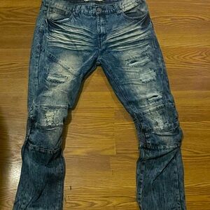 Men’s stacked jeans